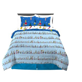 Foto 2 | Foto 2 | Juego De Ropa De Cama Franco Grinch De Dr. Seuss Holiday Queen Size - Venta Internacional.