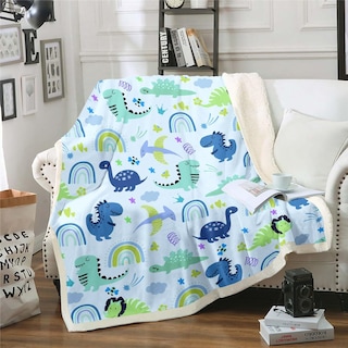 Foto 1 | Foto 1 | Manta Feelyou Dinosaur Sherpa Para Niños Y Niñas, 150 X 200 Cm - Venta Internacional.