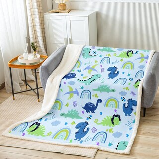 Foto 2 | Foto 2 | Manta Feelyou Dinosaur Sherpa Para Niños Y Niñas, 150 X 200 Cm - Venta Internacional.