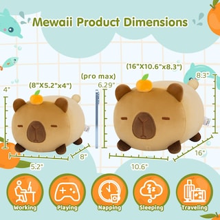 Foto 3 | Foto 3 | Peluche Mewaii Cute Capybara De 40 Cm, Supersuave Para Niños - Venta Internacional.