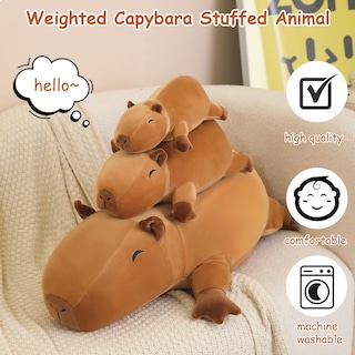 Foto 2 | Foto 2 | Capibara De Peluche Sqeqe Con Peso De 60 Cm Y 1,4 Kg Para La Ansiedad - Venta Internacional.