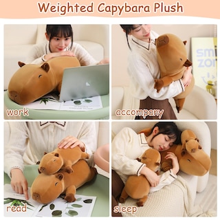 Foto 4 | Foto 4 | Capibara De Peluche Sqeqe Con Peso De 60 Cm Y 1,4 Kg Para La Ansiedad - Venta Internacional.