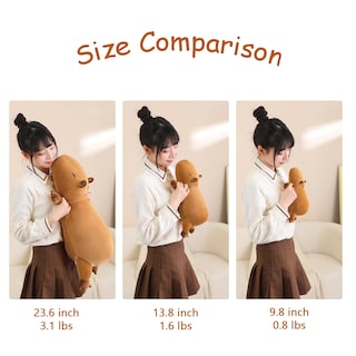 Foto 5 | Foto 5 | Capibara De Peluche Sqeqe Con Peso De 60 Cm Y 1,4 Kg Para La Ansiedad - Venta Internacional.