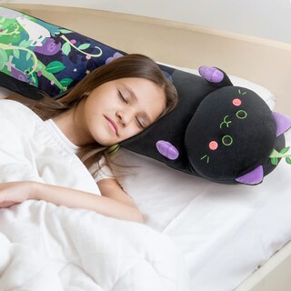 Foto 6 | Foto 6 | Almohada Corporal De Felpa Mewaii Long Cat Kawaii Negra 90 Cm - Venta Internacional.