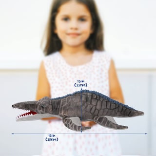 Foto 7 | Foto 7 | Juguete De Peluche Mosasaurus Dinosaur Auluda, Gris, 45 Cm/18 Pulgadas - Venta Internacional.