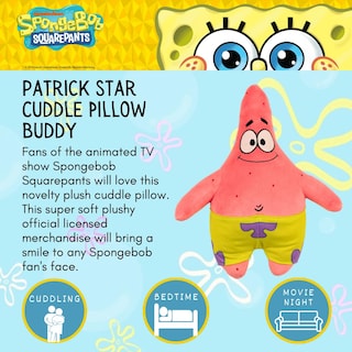 Foto 3 | Foto 3 | Cojín Franco Collectibles Bob Esponja Con Forma De Estrella - Venta Internacional.