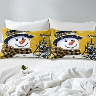 Foto 4 | Foto 4 | Juego De Ropa De Cama Feelyou Kids Para Navidad, Muñeco De Nieve, Tamaño Queen - Venta Internacional.