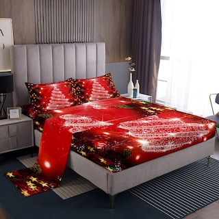 Foto 1 | Foto 1 | Juego De Ropa De Cama Feelyou Kids Merry Christmas Queen Size - Venta Internacional.