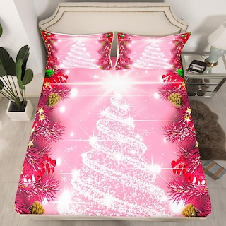 Foto 2 | Foto 2 | Juego De Ropa De Cama Feelyou Kids Merry Christmas Queen Size - Venta Internacional.