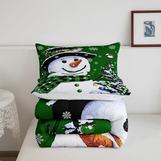 Foto 3 | Foto 3 | Juego de Ropa de Cama Feelyou Kids Queen con Estampado Navideño - Venta Internacional