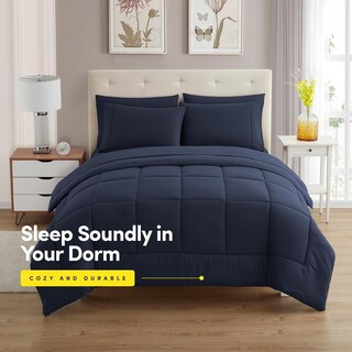 Foto 2 | Foto 2 | Juego De Ropa De Cama Sweet Home Collection, Tamaño Doble, Azul Marino - Venta Internacional.