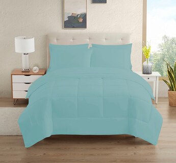 Foto 1 | Foto 1 | Juego De Ropa De Cama Sweet Home Collection, Tamaño Doble, Color Azul Brumoso - Venta Internacional.