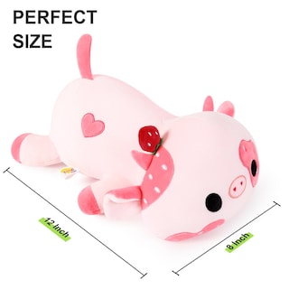 Foto 4 | Foto 4 | Almohada De Peluche Onsoyours Cute Cow Strawberry Love, 30 Cm - Venta Internacional.