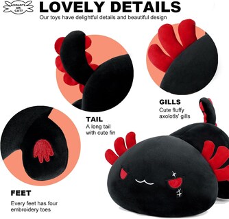 Foto 3 | Foto 3 | Almohada De Felpa Onsoyours, Bonita Salamandra Con Forma De Axolotl Para Niños, 33 Cm - Venta Internacional.