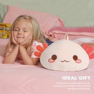 Foto 5 | Foto 5 | Peluche Onsoyours Cute Axolotl De 13 Pulgadas Para Niños Y Adultos - Venta Internacional.