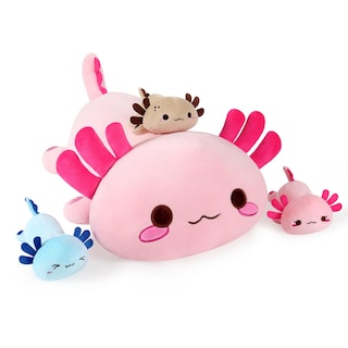 Foto 1 | Foto 1 | Animal De Peluche Onsoyours Axolotl Mommy Con 3 Bebés De 20 Cm - Venta Internacional.