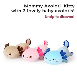 Foto 4 | Foto 4 | Animal De Peluche Onsoyours Axolotl Mommy Con 3 Bebés De 20 Cm - Venta Internacional.