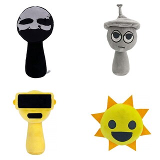 Foto 1 | Foto 1 | Almohada Sprunki De Peluche Para Fanáticos De Los Juegos De Terror (4 Unidades) - Venta Internacional.