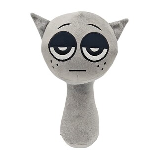 Foto 1 | Foto 1 | Almohada De Peluche Sprunki Para Fanáticos De Los Juegos De Terror (25 Cm), Color Gris - Venta Internacional.