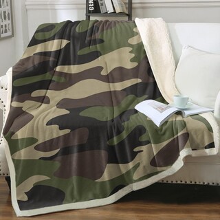 Foto 1 | Foto 1 | Throw Blanket Sleepwish Green, Forro Polar De Camuflaje Para Niños - Venta Internacional.