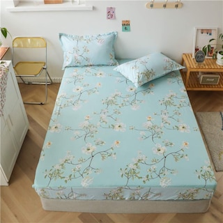 Foto 1 | Foto 1 | Juego De Cama Feelyou Kids, Sábana Bajera Ajustable Con Estampado Floral, Tamaño Doble - Venta Internacional.