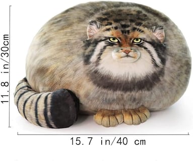 Foto 2 | Foto 2 | Almohada De Peluche Con Forma De Gato Pallas De 45 Cm, Juguete De Peluche, Regalo Para Niños - Venta Internacional.