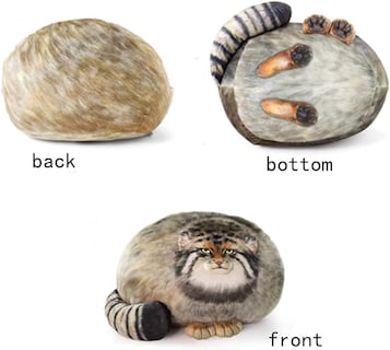 Foto 3 | Foto 3 | Almohada De Peluche Con Forma De Gato Pallas De 45 Cm, Juguete De Peluche, Regalo Para Niños - Venta Internacional.