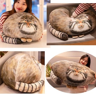Foto 5 | Foto 5 | Almohada De Peluche Con Forma De Gato Pallas De 45 Cm, Juguete De Peluche, Regalo Para Niños - Venta Internacional.