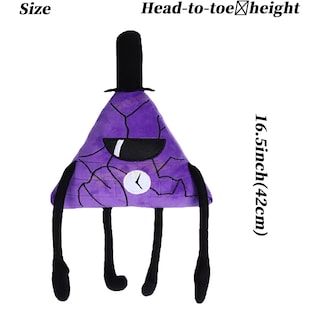 Foto 2 | Foto 2 | Muñeca De Peluche Falls Bill Cipher De 16.5 Pulgadas, Color Morado, Para Niños Y Adultos - Venta Internacional.