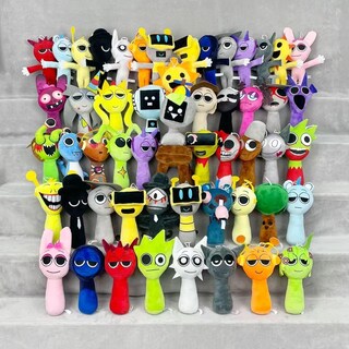 Foto 4 | Foto 4 | Almohada De Peluche Con Forma De Sprunki Para Fanáticos De Los Juegos De Terror (2 Unidades) - Venta Internacional.
