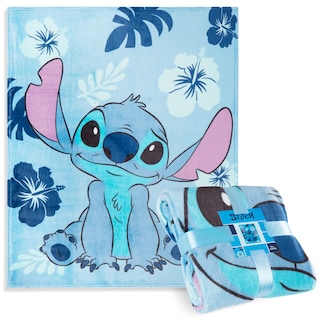 Foto 1 | Foto 1 | Manta Polar Disney Stitch, 150 Cm X 130 Cm, Azul Claro - Venta Internacional.