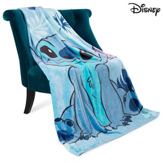 Foto 3 | Foto 3 | Manta Polar Disney Stitch, 150 Cm X 130 Cm, Azul Claro - Venta Internacional.