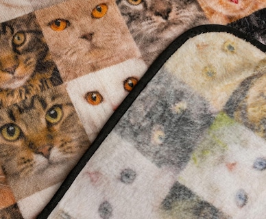 Foto 2 | Foto 2 | Manta Polar Toynk Cat Face Collage, 114 X 152 Cm - Venta Internacional.