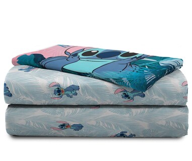 Foto 6 | Foto 6 | Juego De Sábanas Jay Franco Disney Lilo & Stitch Floral Fun Twin - Venta Internacional.