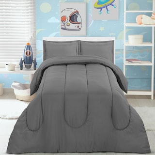 Foto 4 | Foto 4 | Juego De Edredón Utopia Bedding Para Todas Las Estaciones, Gris, Doble Con 2 Fundas - Venta Internacional.