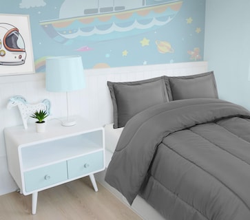 Foto 5 | Foto 5 | Juego De Edredón Utopia Bedding Para Todas Las Estaciones, Gris, Doble Con 2 Fundas - Venta Internacional.