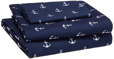 Foto 1 | Foto 1 | Juego De Sábanas Amazon Basics De Microfibra Suave Para Niños, Color Blanco - Venta Internacional.