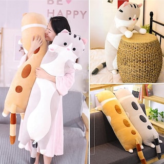 Foto 4 | Foto 4 | Almohada Corporal Larga De Felpa Oeonuas Cute Cat, 90 Cm, Naranja, Para Niños - Venta Internacional.