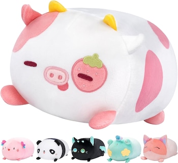 Foto 1 | Foto 1 | Almohada De Peluche Mewaii Con Forma De Vaca Fresa De 40 Cm - Venta Internacional.
