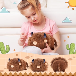 Foto 4 | Foto 4 | Peluche Mewaii Cute Highland Cow Para Niñas De 40 Cm - Venta Internacional.