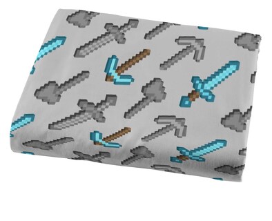 Foto 3 | Foto 3 | Juego De Sábanas Con Personajes Isométricos De Minecraft De Jay Franco, Gemelos - Venta Internacional.