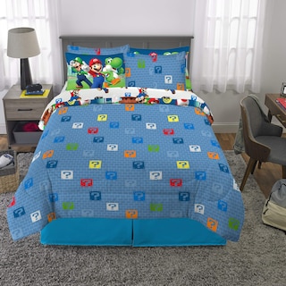 Foto 5 | Foto 5 | Juego De Cama Franco Super Mario Bros. Kids Queen Size 7 Piezas - Venta Internacional.