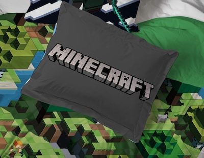 Foto 7 | Foto 7 | Juego De Cama Jay Franco Minecraft Daytime Queen Con Edredón - Venta Internacional.