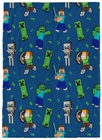 Manta De Felpa Jay Franco Minecraft 116 X 152 Cm Para Niños - Venta Internacional.