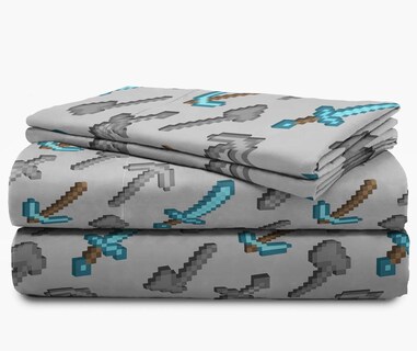 Foto 5 | Foto 5 | Juego De Sábanas Completo De Personajes Isométricos De Minecraft De Jay Franco - Venta Internacional.