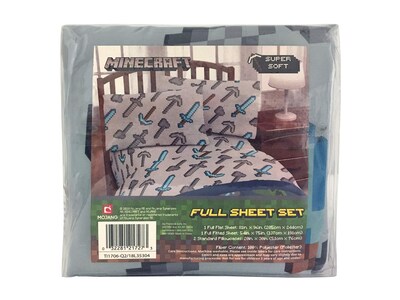 Foto 7 | Foto 7 | Juego De Sábanas Completo De Personajes Isométricos De Minecraft De Jay Franco - Venta Internacional.