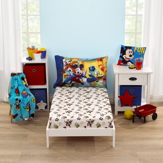Foto 1 | Foto 1 | Juego De Sábanas Para Niños Pequeños Nojo Disney Mickey Mouse Funhouse Crew - Venta Internacional.