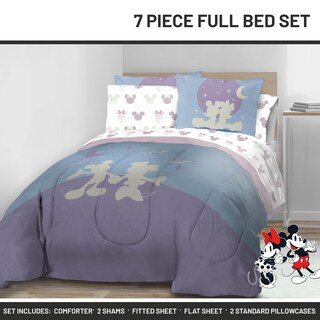 Foto 2 | Foto 2 | Juego De Ropa De Cama Jay Franco Disney Mickey Minnie, Tamaño Completo, 7 Piezas - Venta Internacional.