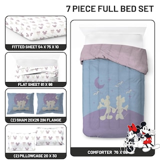 Foto 3 | Foto 3 | Juego De Ropa De Cama Jay Franco Disney Mickey Minnie, Tamaño Completo, 7 Piezas - Venta Internacional.