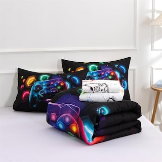 Foto 6 | Foto 6 | Set De Edredón Ntbed, Consola De Juegos Para Niños Space Full, 5 Piezas - Venta Internacional.